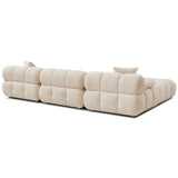 Calliope 4 Piece Modular Sectional, Off-White