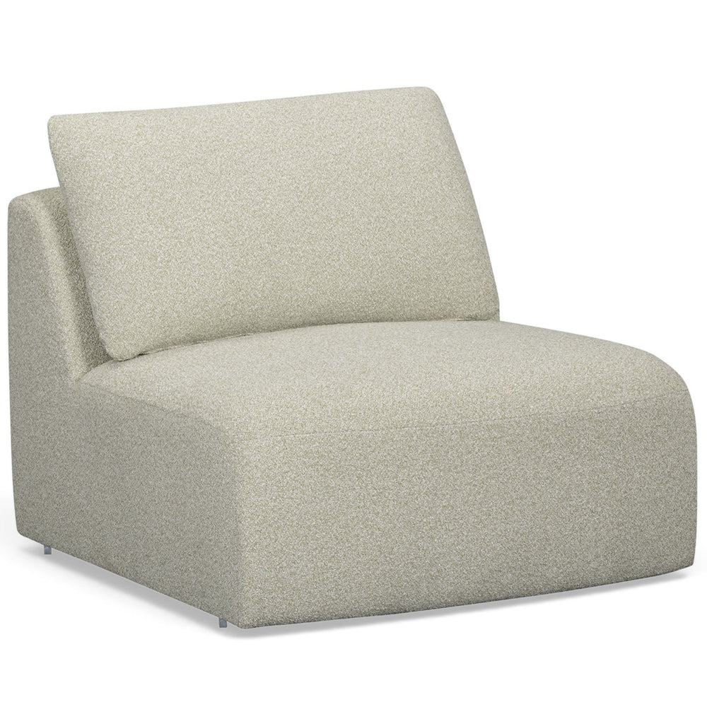 Noor Modular Armless Chair, Wheat