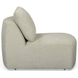 Noor Modular Armless Chair, Wheat