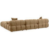 Calliope 4 Piece Modular Sectional, Cafe Au Lait-Furniture - Sofas-High Fashion Home