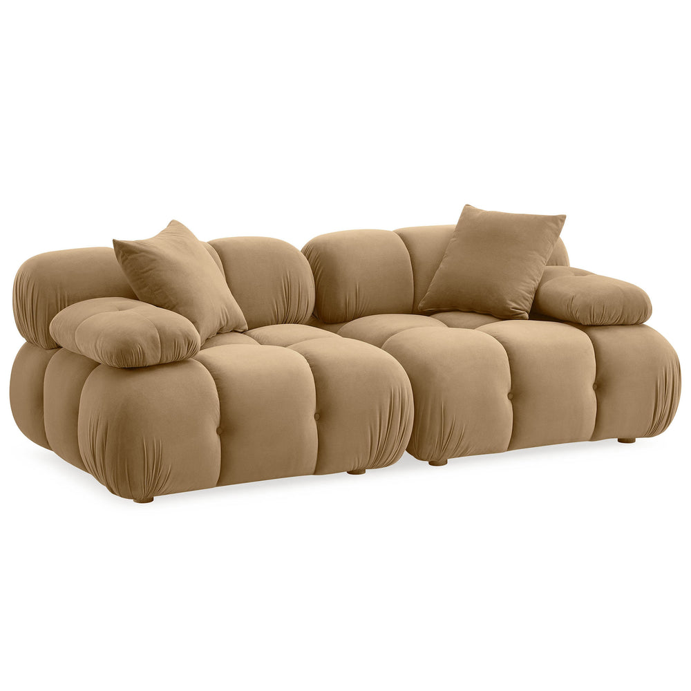 Calliope Modular Loveseat, Cafe Au Lait