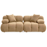 Calliope Modular Loveseat, Cafe Au Lait