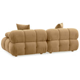 Calliope Modular Loveseat, Cafe Au Lait