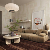 Calliope Modular Loveseat, Cafe Au Lait