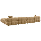 Calliope 6 Piece Modular U-Sectional, Cafe Au Lait