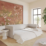 Ryan Sofa Bed, Cream Linen-Furniture - Sofas-High Fashion Home