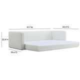 Ryan Sofa Bed, Cream-Furniture - Sofas-High Fashion Home