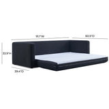 Ryan Sofa Bed, Black-Furniture - Sofas-High Fashion Home
