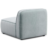 Travie Modular Armless Chair, Sea Blueopy