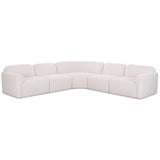 Gorge 5 Piece Sectional, Cream