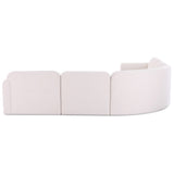 Gorge 5 Piece Sectional, Cream