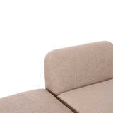 Gorge 5 Piece Euro Sectional, Tan