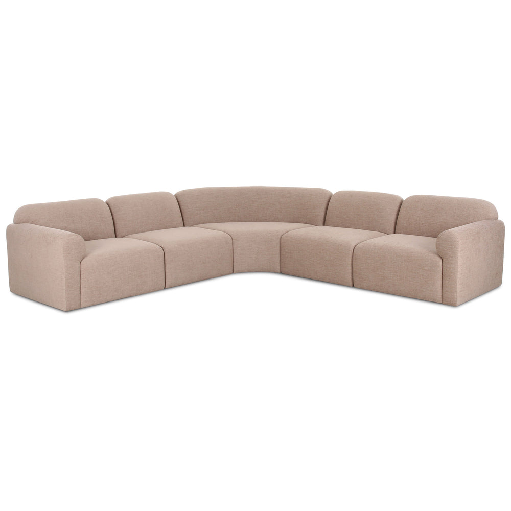 Gorge 5 Piece Sectional, Tan