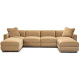 Perry 6 Piece Modular U-Sectional, Tan