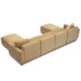 Perry 6 Piece Modular U-Sectional, Tan