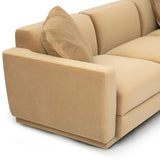 Perry 5 Piece Modular L-Sectional, Tan