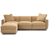 Perry 4 Piece Modular Sectional, Tan
