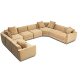Perry 8 Piece Modular U-Sectional, Tan