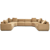 Perry 8 Piece Modular U-Sectional, Tan