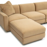 Perry 4 Piece Modular Sectional, Tan