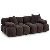 Calliope Modular Loveseat, Dark Brown