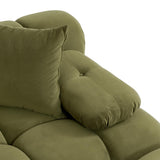 Calliope Modular Loveseat, Olive Green
