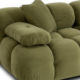 Calliope 6 Piece Modular U-Sectional, Olive Green