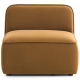 Travie Modular Armless Chair, Honey