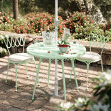 Erica Outdoor Chair, Mint Green-Furniture - Chairs-High Fashion Home