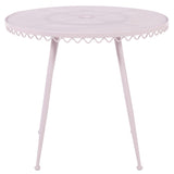 Erica Outdoor Cafe Table, Pink-Furniture - Accent Tables-High Fashion Home
