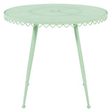 Erica Outdoor Cafe Table, Mint Green-Furniture - Accent Tables-High Fashion Home