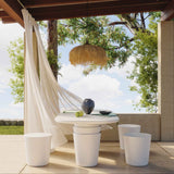 Margot Outdoor Stool, Light Grey