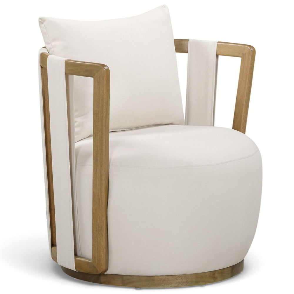 Paolo Outdoor Accent Chair, Cream