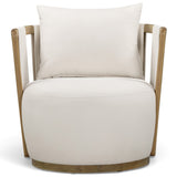 Paolo Outdoor Accent Chair, Cream