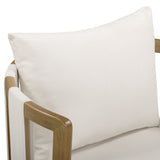Paolo Outdoor Accent Chair, Cream