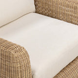 Dana Outdoor Accent Chair, Cream