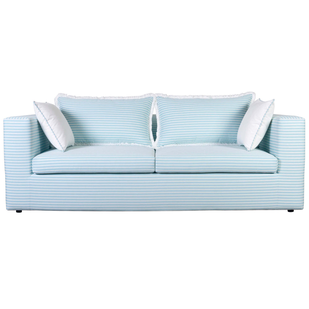 Salty Outdoor Sofa, Blue Striped