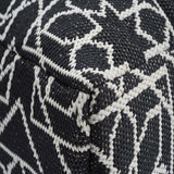 Chiara Indoor/Outdoor Pouf, Black-Furniture - Chairs-High Fashion Home