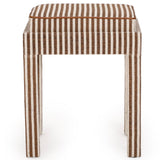 Kora Accent Stool, Brown