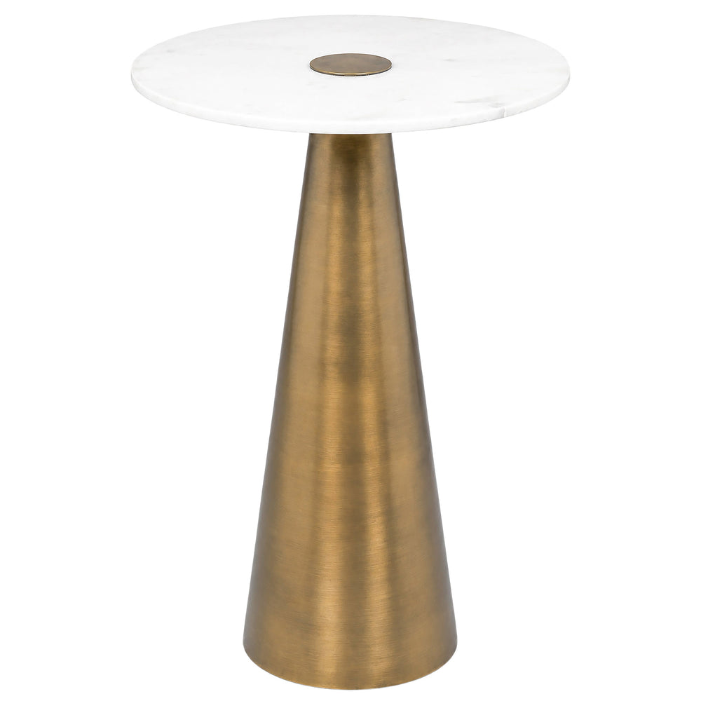 Clement Side Table, Antique Brass