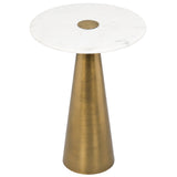 Clement Side Table, Antique Brass