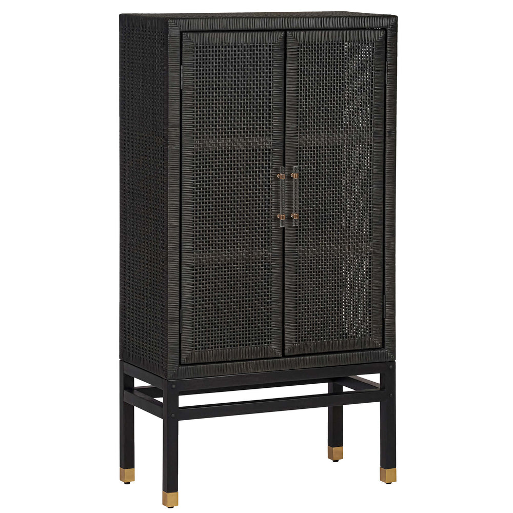 Amara Cabinet, Charcoal-Furniture - Storage-High Fashion Home