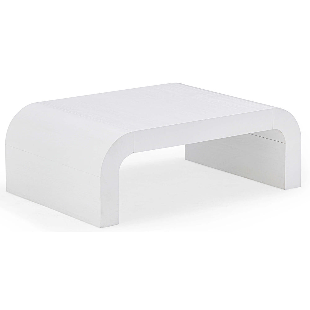 Hump Coffee Table, White-Furniture - Accent Tables-High Fashion Home