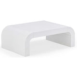 Hump Coffee Table, White-Furniture - Accent Tables-High Fashion Home