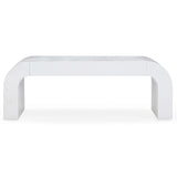 Hump Coffee Table, White-Furniture - Accent Tables-High Fashion Home