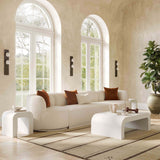 Hump Coffee Table, White-Furniture - Accent Tables-High Fashion Home