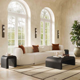 Hump Coffee Table, Black-Furniture - Accent Tables-High Fashion Home