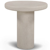 Jade Outdoor Side Table, Cream
