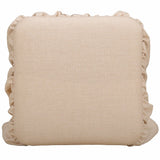 Gertrude Linen Skirted Ottoman, Yellow