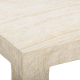 Roxanne Coffee Table, Faux Travertine